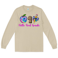 Mushroom hello first grade tie dye 3200x2400 Long Sleeve Tee - AdoDesignShop