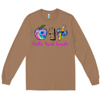 Toasted Coconut hello first grade tie dye 3200x2400 Long Sleeve Tee - AdoDesignShop