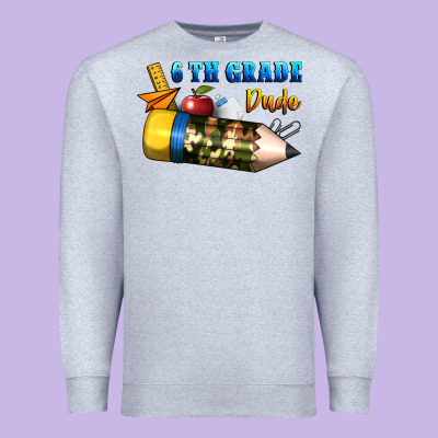 6 Th Grade Dude Premium Sweatshirt Designed By Bundleandbundleshop
