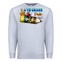 Heather Grey 6 th grade dude Premium Sweatshirt - BundleAndBundleShop