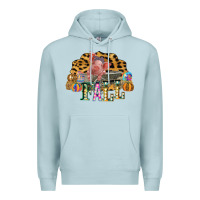 Blue Mist Fall Scene Pumpkin Watercolor Pig Wagon Serape Cheetah Premium Hoodie - Bettercallsaul
