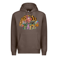 Coffee Fall Scene Pumpkin Watercolor Pig Wagon Serape Cheetah Premium Hoodie - Bettercallsaul