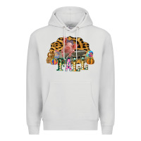 Dove Grey Fall Scene Pumpkin Watercolor Pig Wagon Serape Cheetah Premium Hoodie - Bettercallsaul