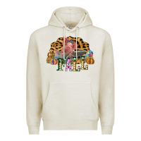 Oatmeal Heather Fall Scene Pumpkin Watercolor Pig Wagon Serape Cheetah Premium Hoodie - Bettercallsaul