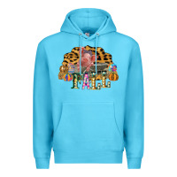 Ocean Blue Fall Scene Pumpkin Watercolor Pig Wagon Serape Cheetah Premium Hoodie - Bettercallsaul