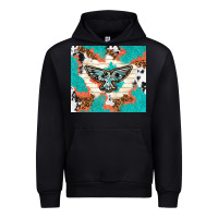 Black freebird with leopard and cowhide pattern Urban Hoodie - TumblerDesignByShophia