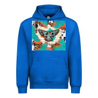 Cobalt freebird with leopard and cowhide pattern Urban Hoodie - TumblerDesignByShophia