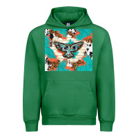 Emerald freebird with leopard and cowhide pattern Urban Hoodie - TumblerDesignByShophia
