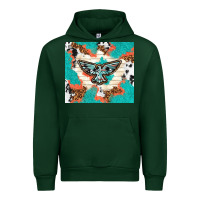 Foreset Green freebird with leopard and cowhide pattern Urban Hoodie - TumblerDesignByShophia