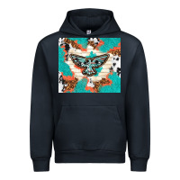 Navy freebird with leopard and cowhide pattern Urban Hoodie - TumblerDesignByShophia