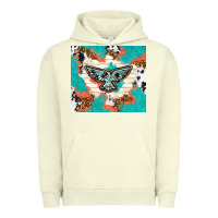 Pigment Pistachio freebird with leopard and cowhide pattern Urban Hoodie - TumblerDesignByShophia
