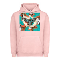 Pigment Salmon freebird with leopard and cowhide pattern Urban Hoodie - TumblerDesignByShophia