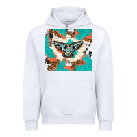 White freebird with leopard and cowhide pattern Urban Hoodie - TumblerDesignByShophia