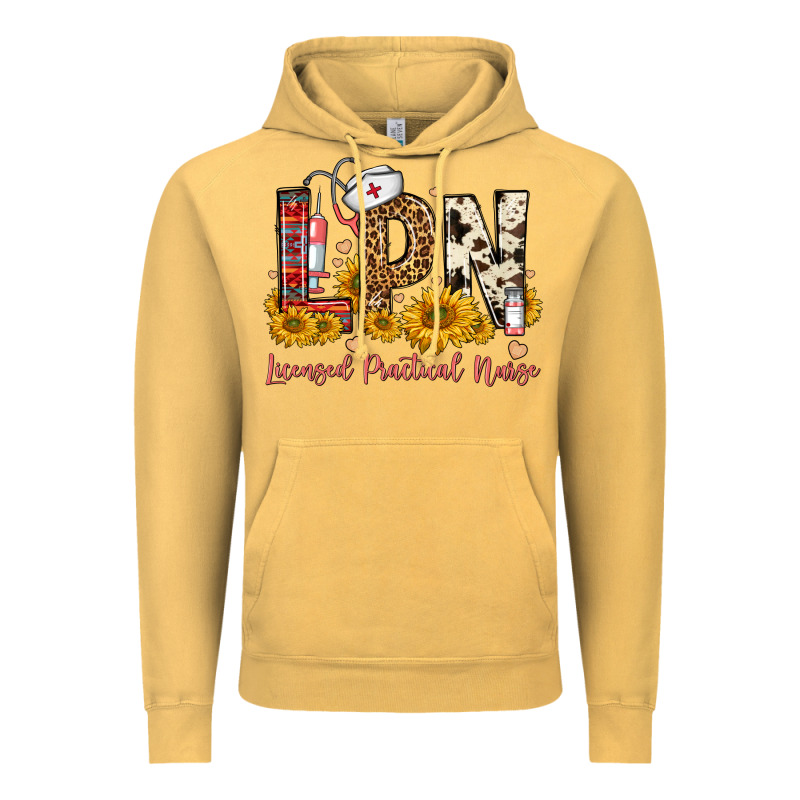 Lpn Licensed Practical Nurse Vintage Hoodie by FaDigitalArtStudio | Teevron