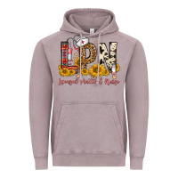 Vintage Zinc lpn licensed practical nurse Vintage Hoodie - FaDigitalArtStudio
