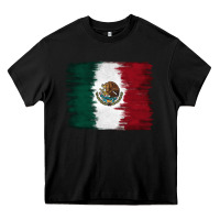 Black Mexican Flag Heavy Core Tee - RanaPortraitStore