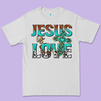 Jesus Is Love Premium Tee Designed By Texasbilliewilder