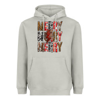 Moon Dust Merry Merry Merry Christmas Lightning Bolt Heavyweight Hoodie - BundleAndBundleShop