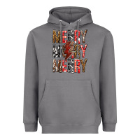Storm Merry Merry Merry Christmas Lightning Bolt Heavyweight Hoodie - BundleAndBundleShop
