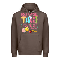 Coffee dear parents tag youre it teacher Premium Hoodie - JahusDesignShop