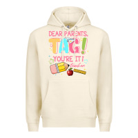 Tofu dear parents tag youre it teacher Premium Hoodie - JahusDesignShop