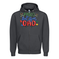 Smoke proud autism dad Zipper Hoodie - MaliasSmallBusiness