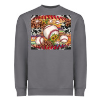 Storm baseball leopard cowhide sunflower Heavyweight Sweatshirt - JahusDesignShop