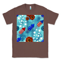 Chestnut patriotic fireworks and sunflower Classic Tee - BundleAndBundleShop