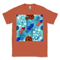 Copper patriotic fireworks and sunflower Classic Tee - BundleAndBundleShop