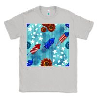 Moon Dust patriotic fireworks and sunflower Classic Tee - BundleAndBundleShop