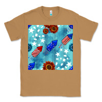 Toasted Coconut patriotic fireworks and sunflower Classic Tee - BundleAndBundleShop