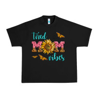 Black tired mom vibes Urban Heavy Tee - AdoDesignShop