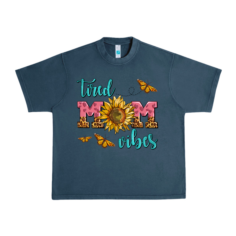 Tired Mom Vibes Urban Heavy Tee by AdoDesignShop | Teevron