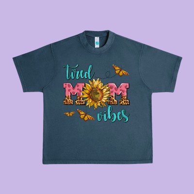 Tired Mom Vibes Urban Heavy Tee Designed By Adodesignshop