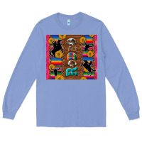 Colony Blue rodeo serape leopard glitter Long Sleeve Tee - Artiststas