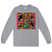 Heather Grey rodeo serape leopard glitter Long Sleeve Tee - Artiststas