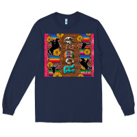 Navy rodeo serape leopard glitter Long Sleeve Tee - Artiststas