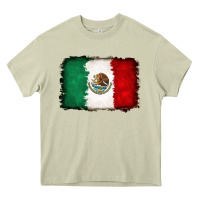 Mossy Mexican flag Heavy Core Tee - RanaPortraitStore