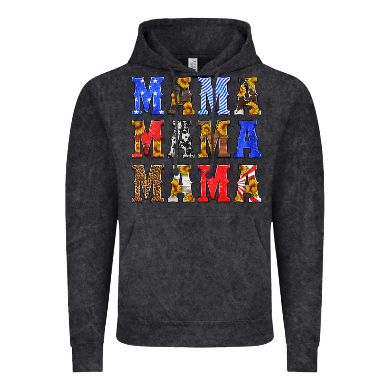 Mama American Flag 4th Of July Vintage Hoodie by HRA Design Shop | Teevron