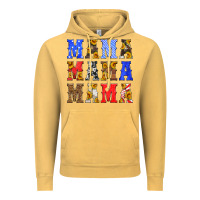 Vintage Mustard mama american flag 4th of july Vintage Hoodie - HRA Design Shop