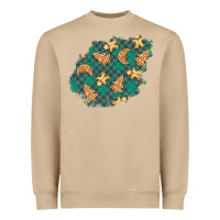 Mushroom christmas gingerbread cookies patch Heavyweight Sweatshirt - BundleAndBundleShop
