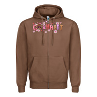 Chestnut carhartt cow valentines day Zipper Hoodie - MaliasSmallBusiness