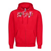 Red carhartt cow valentines day Zipper Hoodie - MaliasSmallBusiness