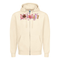 Sandshell carhartt cow valentines day Zipper Hoodie - MaliasSmallBusiness