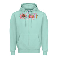 Seafoam carhartt cow valentines day Zipper Hoodie - MaliasSmallBusiness
