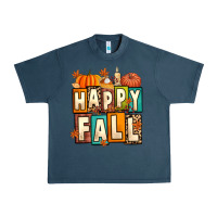 Midnight Navy happy fall Urban Heavy Tee - Artiststas