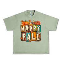 Oil Green happy fall Urban Heavy Tee - Artiststas