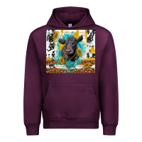 Mauve Wine black angus Urban Hoodie - TumblerDesignByShophia