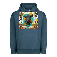 Pigment Midnight Navy black angus Urban Hoodie - TumblerDesignByShophia