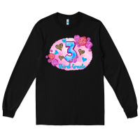 Black back to school flowers third grade 3200x2400 Long Sleeve Tee - AdoDesignShop